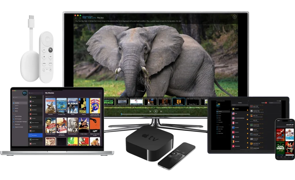 IPTV streamer layout