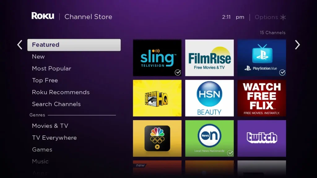 IPTV app for roku